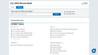 
                            9. Solutions : iCE3 Service Desk - Ice3x