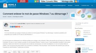 
                            4. Solutions pour enlever le mot de passe Windows 7 au démarrage