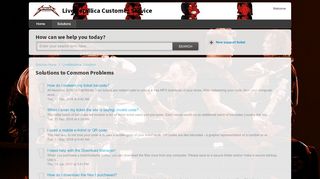 
                            6. Solutions to Common Problems : LiveMetallica Customer Service