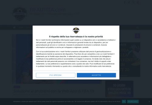 
                            12. Soluzione ai problemi con la Web App di FIFA 19 – FUT18italia