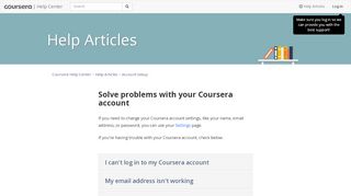
                            4. Solve problems with your Coursera account – Coursera ...
