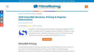 
                            13. Solve360 User Reviews, Pricing & Popular Alternatives