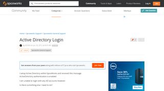 
                            11. [SOLVED] Active Directory Login - Spiceworks General Support ...