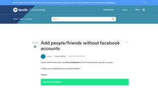 
                            6. Solved: Add people/friends without facebook accounts - The Spotify ...