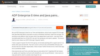 
                            12. [SOLVED] ADP Enterprise E-time and Java pains.. - General Software ...
