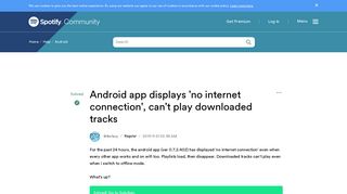 
                            10. Solved: Android app displays 'no internet connection', can ...
