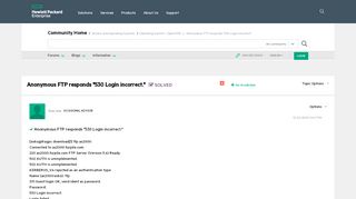 
                            10. Solved: Anonymous FTP responds 