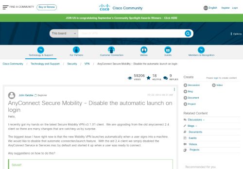 
                            1. Solved: AnyConnect Secure Mobility - Disable th... - Cisco Community