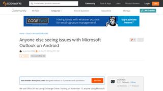 
                            6. [SOLVED] Anyone else seeing issues with Microsoft Outlook on ...