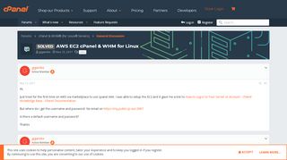
                            11. SOLVED - AWS EC2 cPanel & WHM for Linux | cPanel Forums