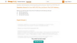 
                            12. Solved: Based On Your INTS.TXT File, List Down The CS:IP A ... - Chegg