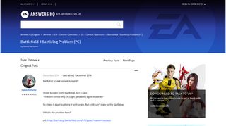 
                            8. Solved: Battlefield 3 Battlelog Problem (PC) - EA Answers HQ