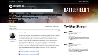 
                            4. Solved: Battlefield Companion App: Can't login ... - EA Answers HQ