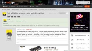 
                            11. SOLVED Black screen after login Linux Mint - Linux, macOS and ...