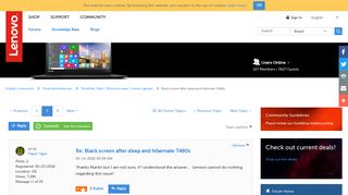 
                            9. Solved: Black screen after sleep and hibernate T480s - Page 2 ...