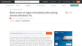 
                            9. [SOLVED] Black screen on logon immediately after joining domain ...