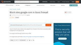 
                            12. [SOLVED] Block sites.google.com in iboss firewall - Spiceworks ...