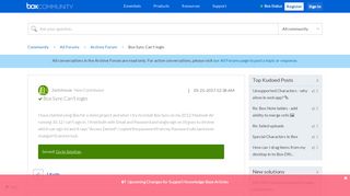 
                            11. Solved: Box Sync Can't login - Box
