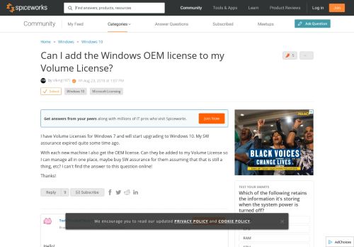 
                            13. [SOLVED] Can I add the Windows OEM license to my Volume License ...