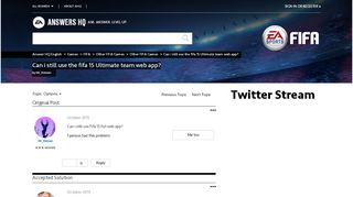 
                            3. Solved: Can i still use the fifa 15 Ultimate team web app? - Answer HQ