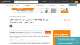 
                            8. [SOLVED] Can I use ALTER LOGIN to change a SQL authenticated user ...