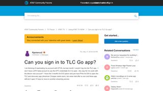 
                            4. Solved: Can you sign in to TLC Go app? - AT&T Community