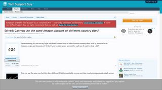 
                            4. Solved: Can you use the same Amazon account on different country ...