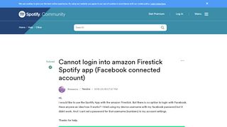 
                            5. Solved: Cannot login into amazon Firestick Spotify app (Fa ...