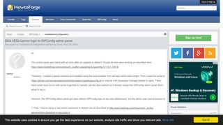 
                            4. [SOLVED] Cannot login to ISPConfig admin panel | Howtoforge ...