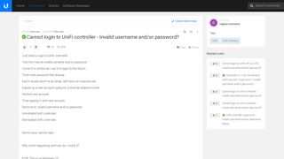 
                            7. Solved: Cannot login to UniFi controller - Invalid username and/or ...