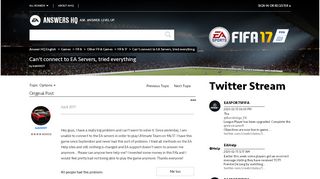 
                            13. Solved: Can't connect to EA Servers, tried everything - Answer HQ