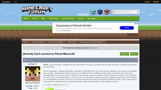 
                            9. [Solved] Can't connect to Planet Minecraft - Discussion ...