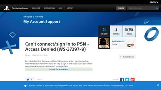 
                            3. Solved: Can't connect/sign in to PSN - Access Denied (WS-3 ...