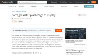 
                            5. [SOLVED] Can't get WIFI Splash Page to display - Spiceworks Community