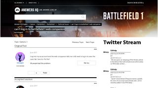 
                            8. Solved: can't log in to battlefield 1 web companion - Answer HQ