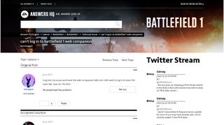 
                            3. Solved: can't log in to battlefield 1 web companion ... - EA Answers HQ