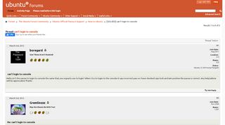 
                            7. [SOLVED] can't login to console - Ubuntu Forums