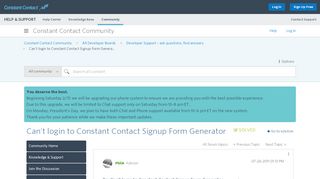 
                            5. Solved: Can't login to Constant Contact Signup Form Genera... - Page ...