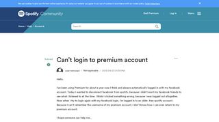 
                            12. Solved: Can't login to premium account - The Spotify Community