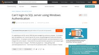 
                            7. [SOLVED] Can't login to SQL server using Windows Authentication ...