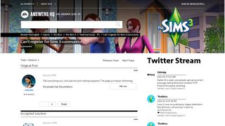 
                            8. Solved: Can't register for Sims 3 community - Answer HQ