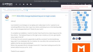 
                            10. [SOLVED] change keyboard layout on login screen | Antergos ...