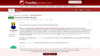 
                            8. Solved - Cinnamon: Crashes At Login | The FreeBSD Forums