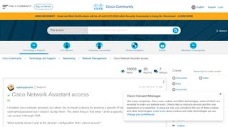 
                            4. Solved: Cisco Network Assistant access - Cisco Community