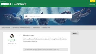 
                            5. Solved: Community login - Unibet Community