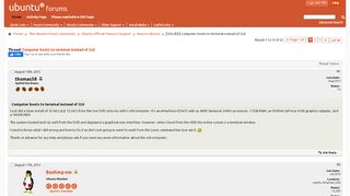 
                            4. [SOLVED] Computer boots to terminal instead of GUI - Ubuntu Forums