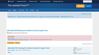 
                            1. [Solved] CSS Styling for Default Joomla! Login Form - Joomla ...