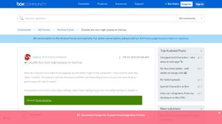 
                            13. Solved: Disable box sync login popup on startup. - Box