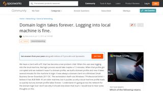 
                            5. [SOLVED] Domain login takes forever. Logging into local machine is ...