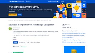 
                            9. Solved: Download a single file from remote repo using stas...